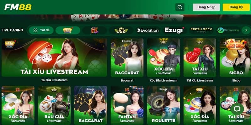 Live Casino - Trải Nghiệm Game Bài Đẳng Cấp Trực Tiếp 2 Tổng hợp lý do nên trải nghiệm sảnh casino nhà FM88